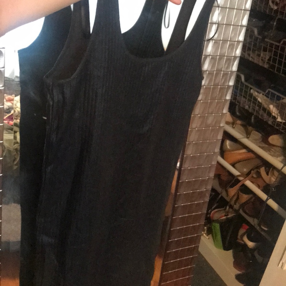 Zara leather like dress stretchy NWT
